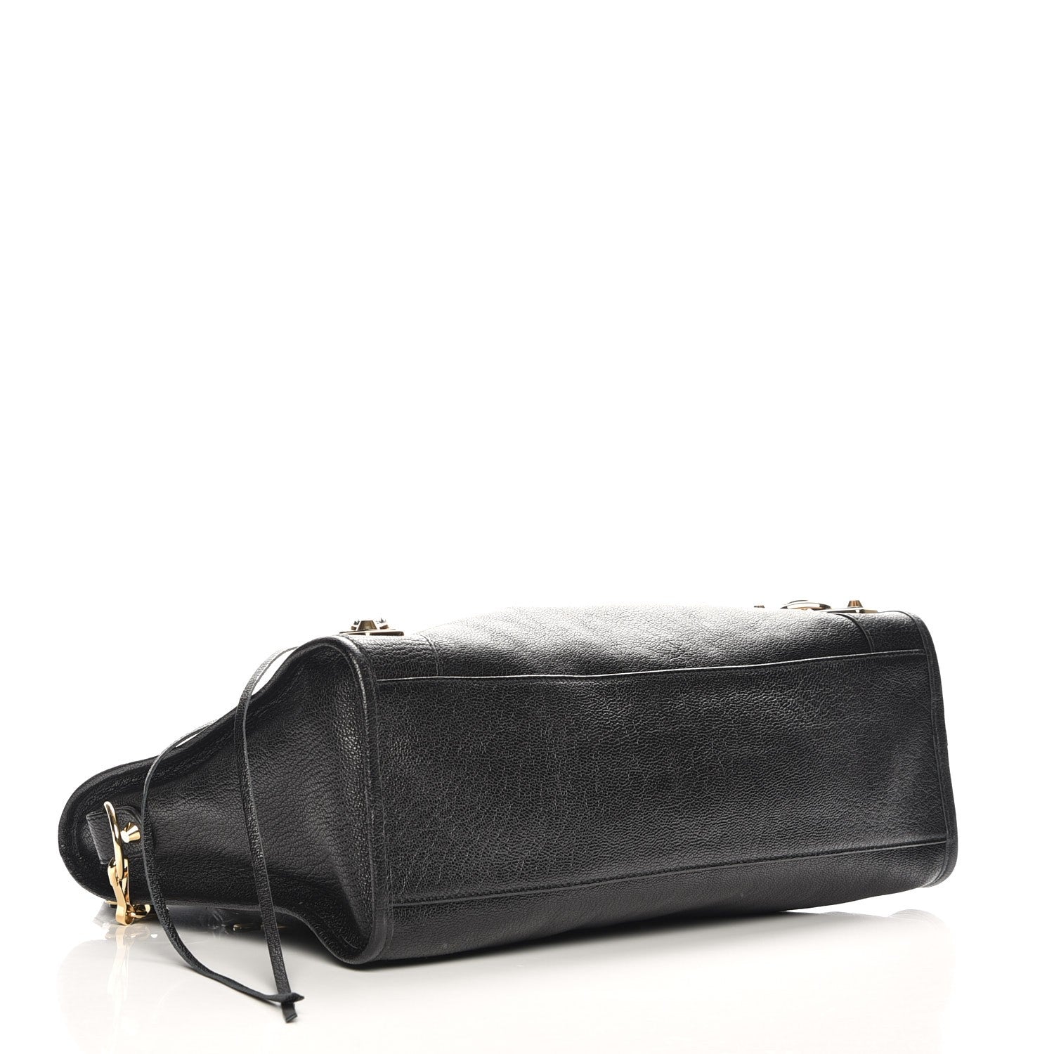 Balenciaga Chevre Gold Metallic Edge Hardware City Black 7 of 8