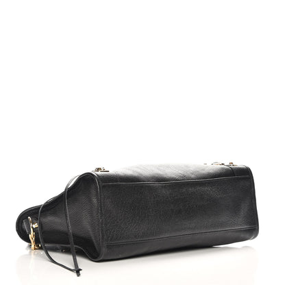 Balenciaga Chevre Gold Metallic Edge Hardware City Black 7 of 8