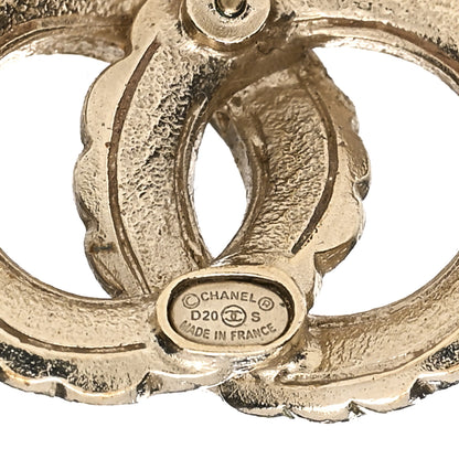 Chanel Pearl Queen of France CC Earrings Gold 4 of 8