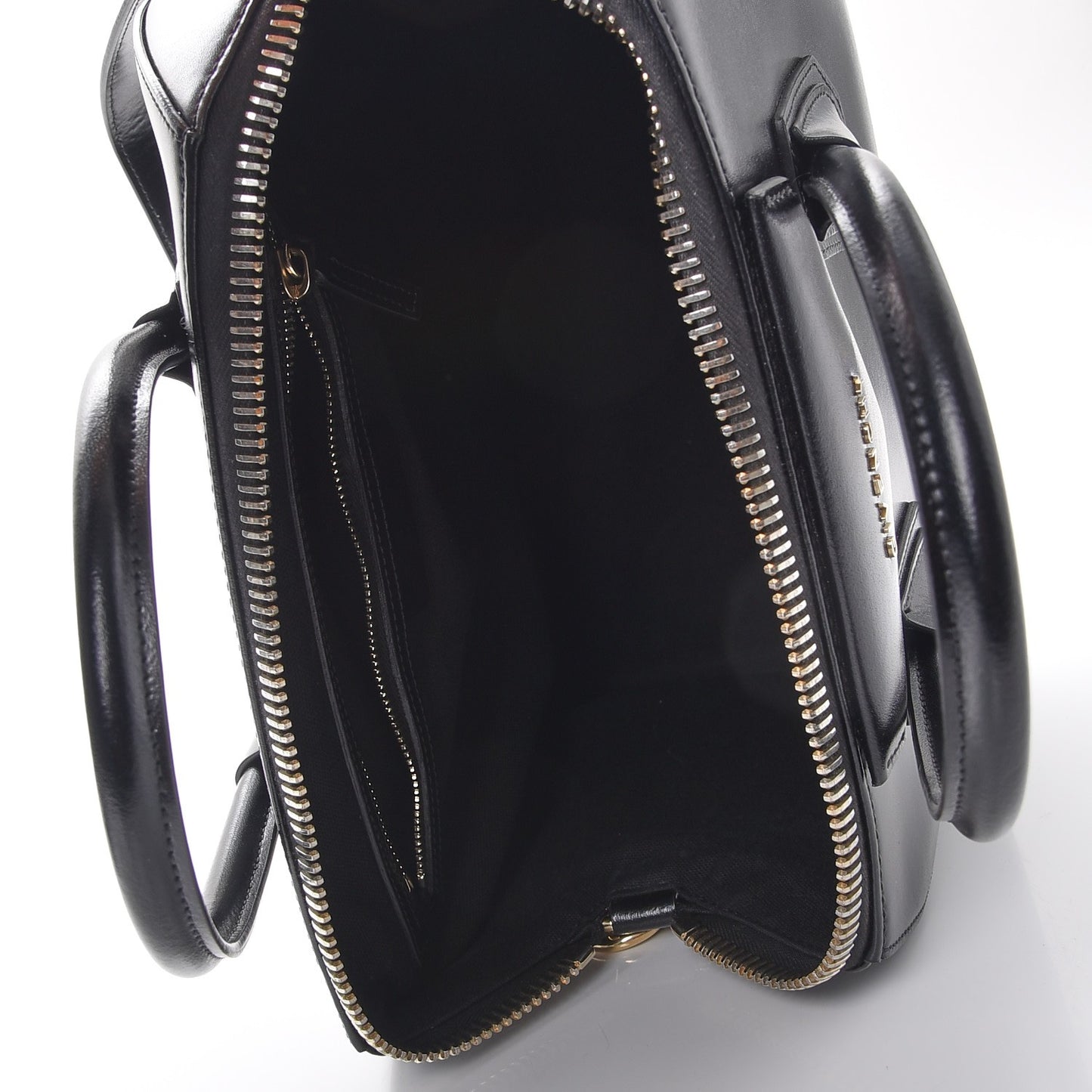 Shiny Lord Calfskin Medium Antigona Black