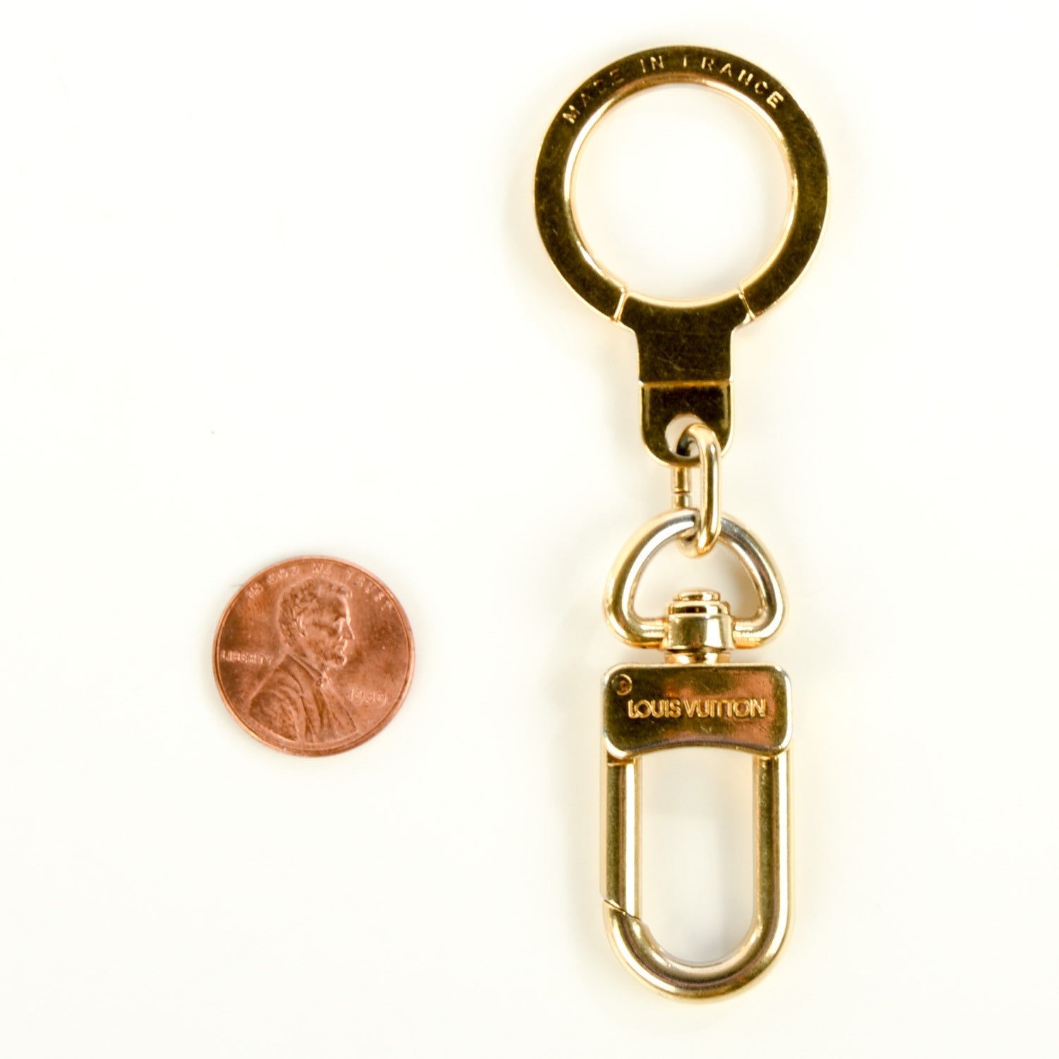 Louis Vuitton Pochette Extender Key Ring Gold 2 of 5