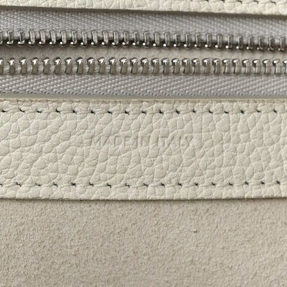 Celine Soft Grained Calfskin Small Belt Cabas Phantom White 7 of 11