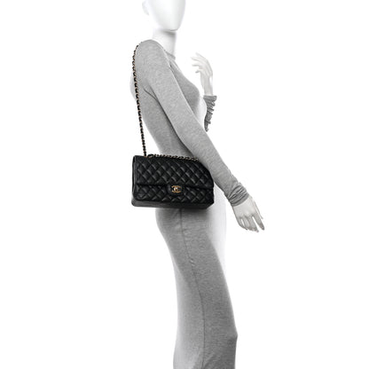 Chanel Caviar Quilted Medium Double Flap Black 2 of 13