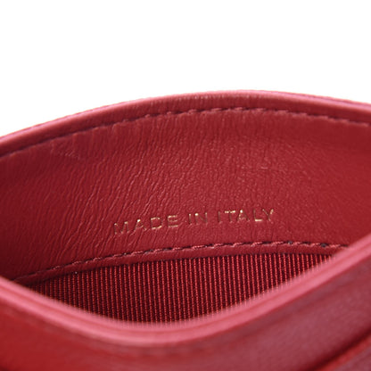Chanel Caviar Quilted Card Holder Red 7 of 9