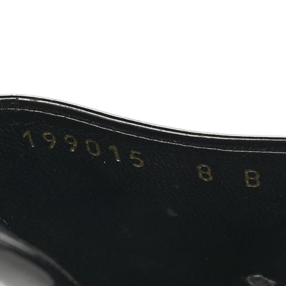 Gucci Patent Platform High Heel Slides 8 Black 9 of 10