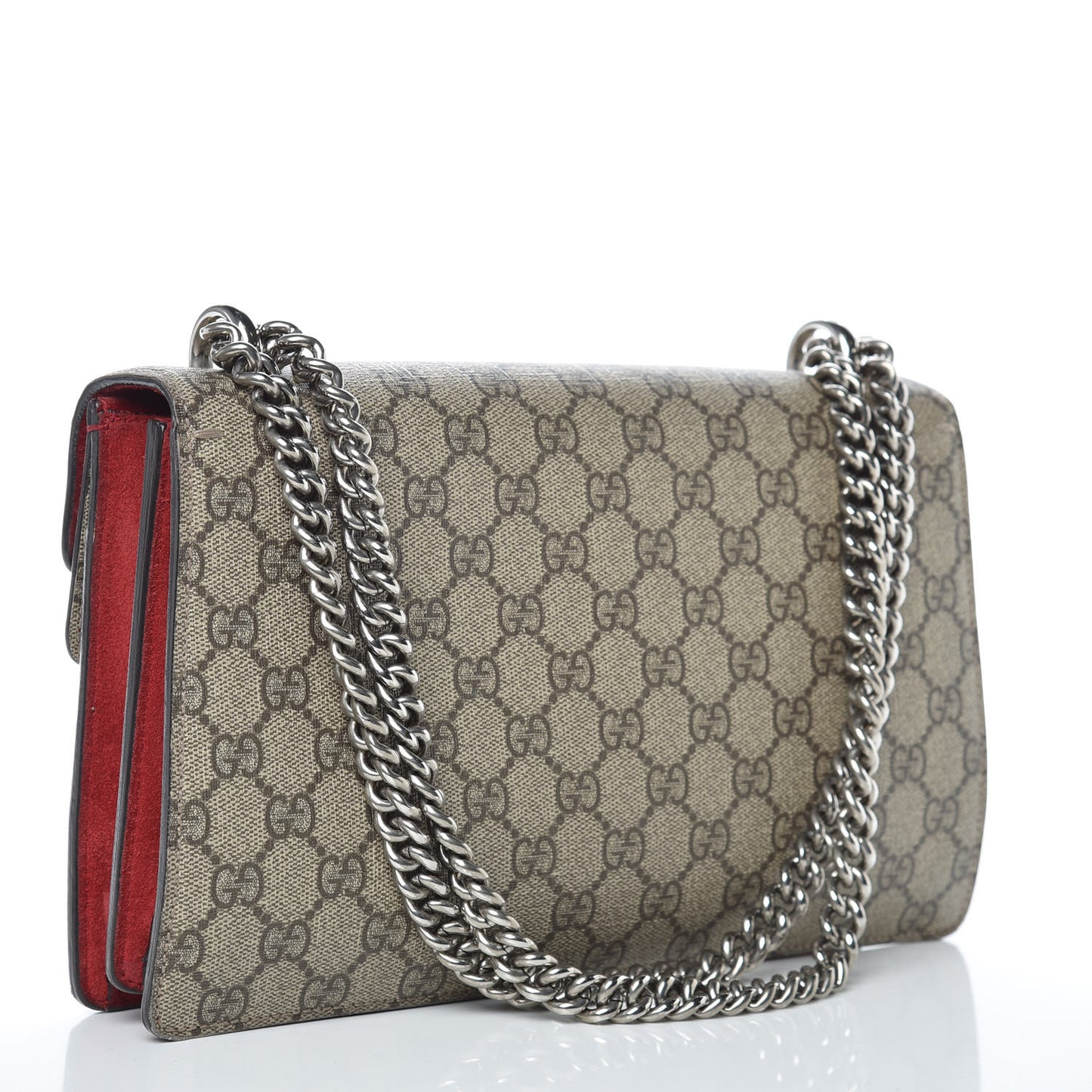 GG Supreme Monogram Small Dionysus Shoulder Bag Red