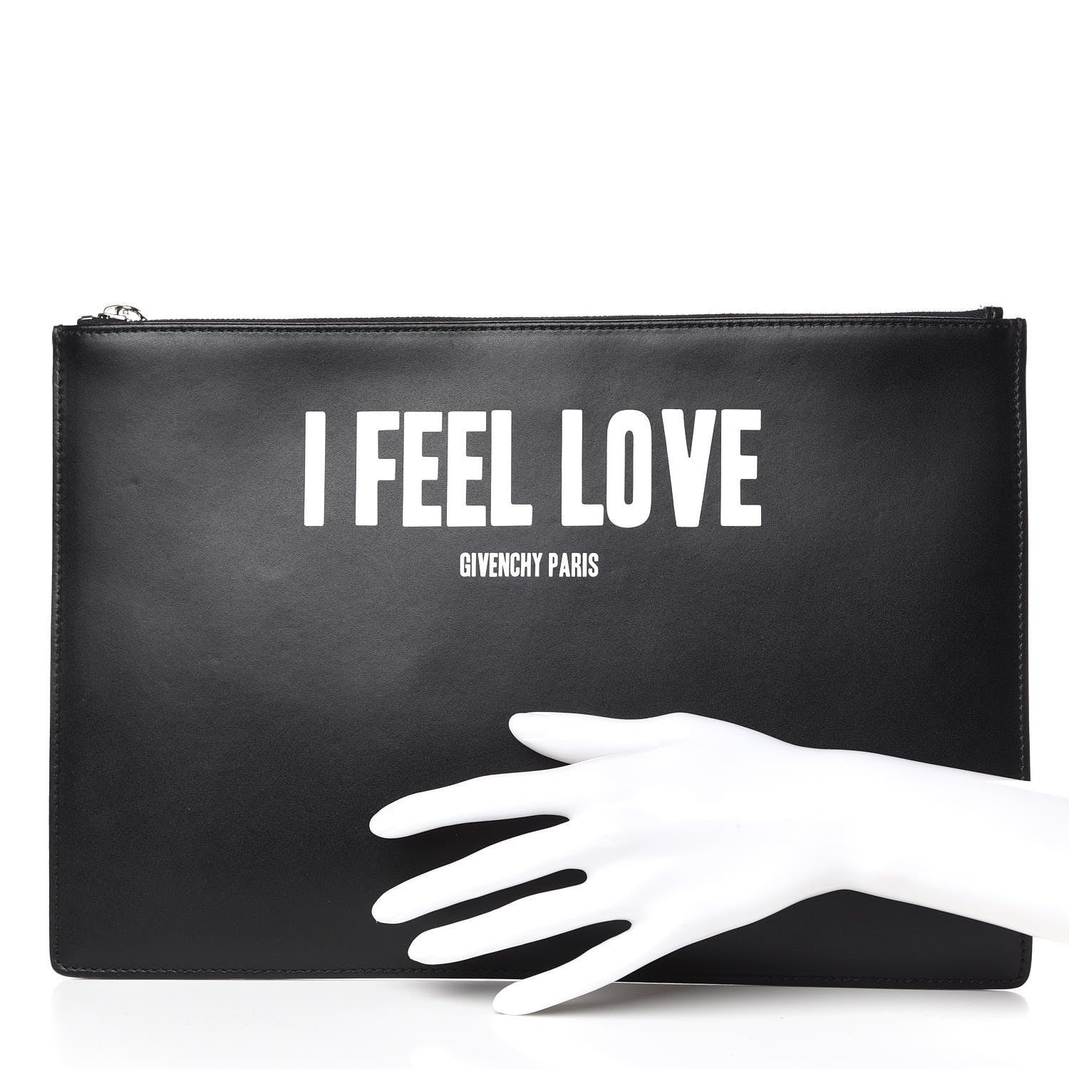 Givenchy Calfskin I Feel Love Large Pouch Black 2 of 7