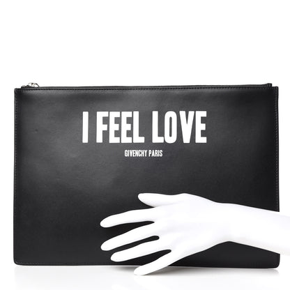 Givenchy Calfskin I Feel Love Large Pouch Black 2 of 7