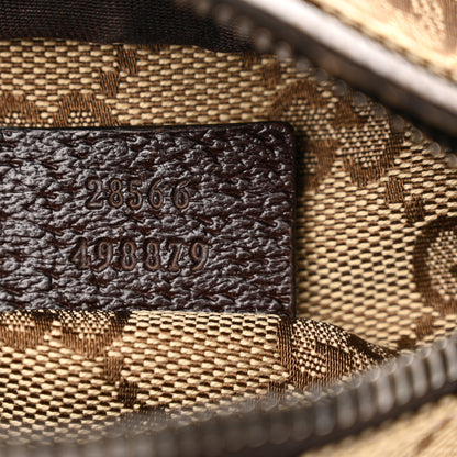 Gucci GG Monogram Double Pocket Belt Bag Dark Brown 8 of 13