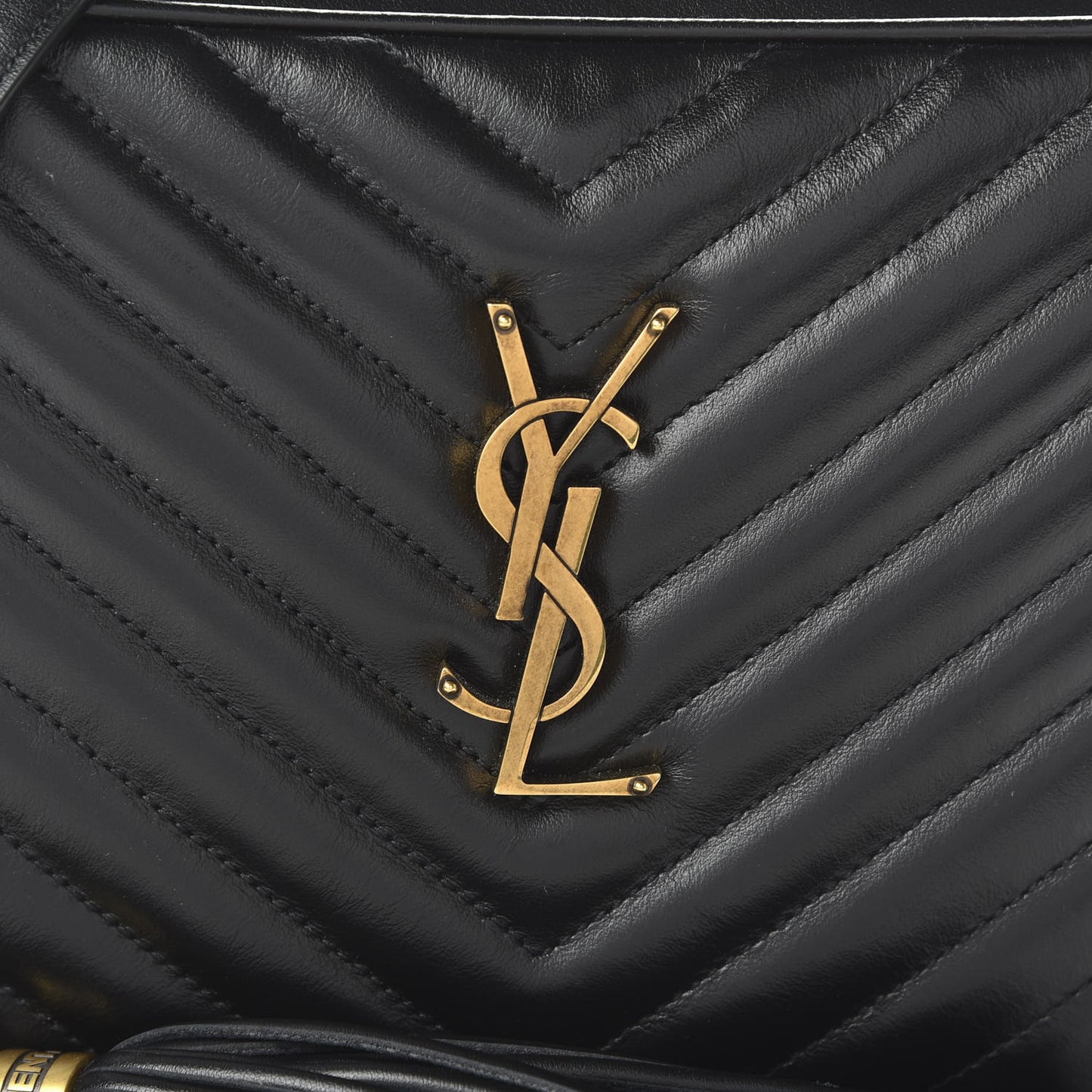 Calfskin Matelasse Monogram Lou Camera Bag Black