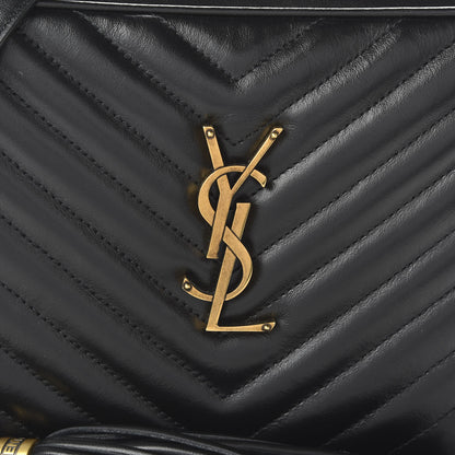 Saint Laurent Calfskin Matelasse Monogram Lou Camera Bag Black 8 of 8