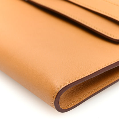 Hermes Swift Kelly Cut Clutch Pochette Sesame 9 of 9