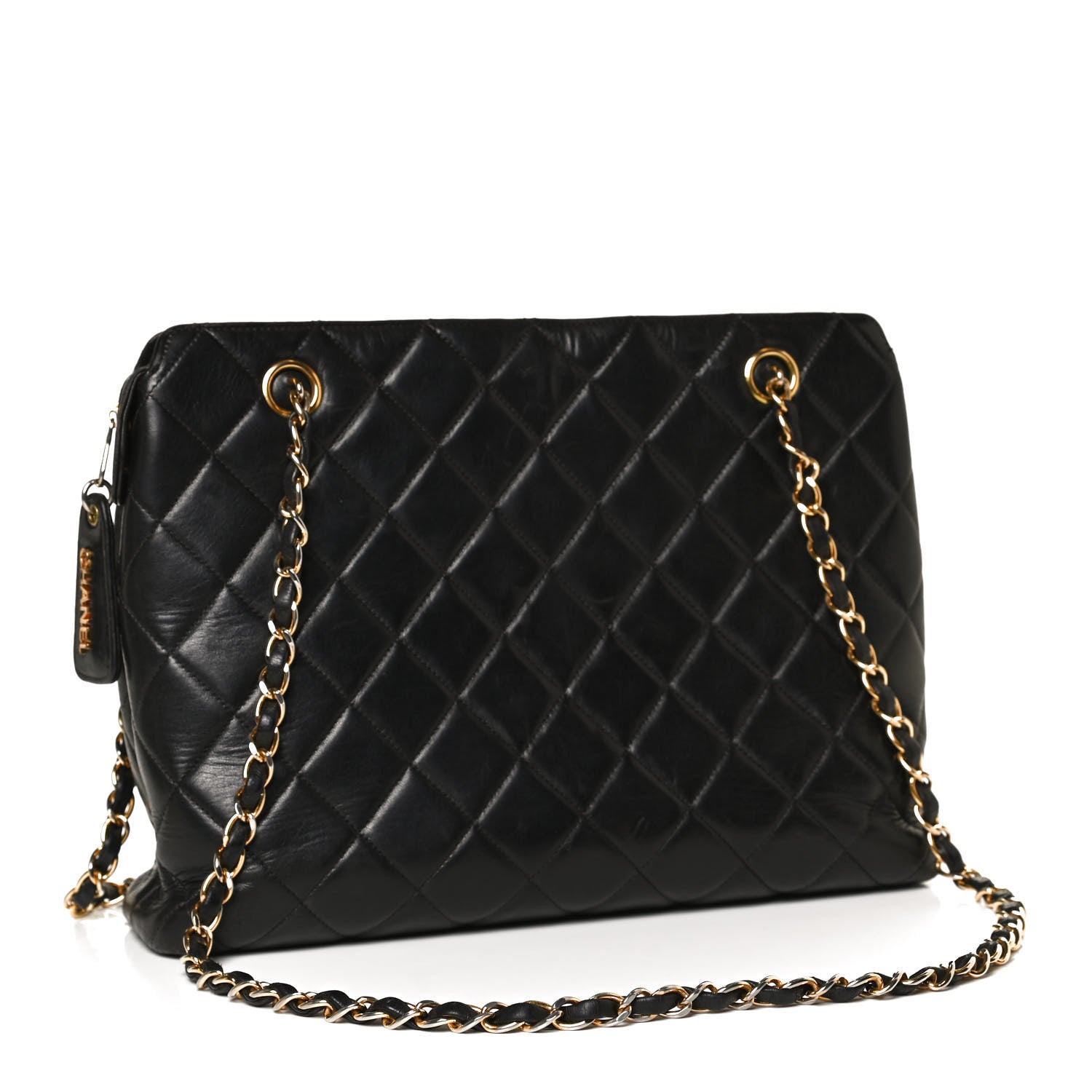 Chanel Lambskin Quilted Flap Shoulder Bag Black 2 of 10