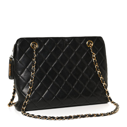 Chanel Lambskin Quilted Flap Shoulder Bag Black 2 of 10