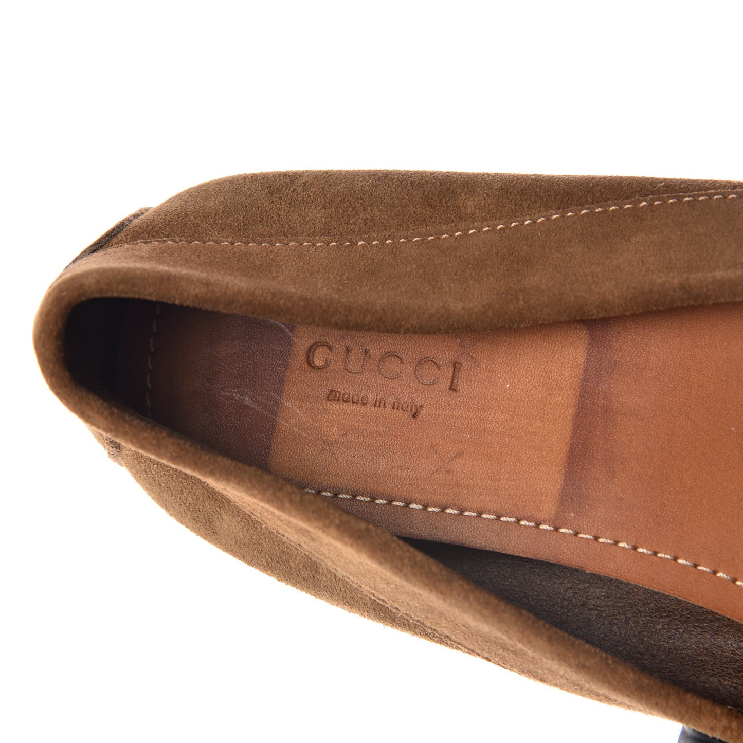 Suede Womens Horsebit Driver Loafer 39 Brown