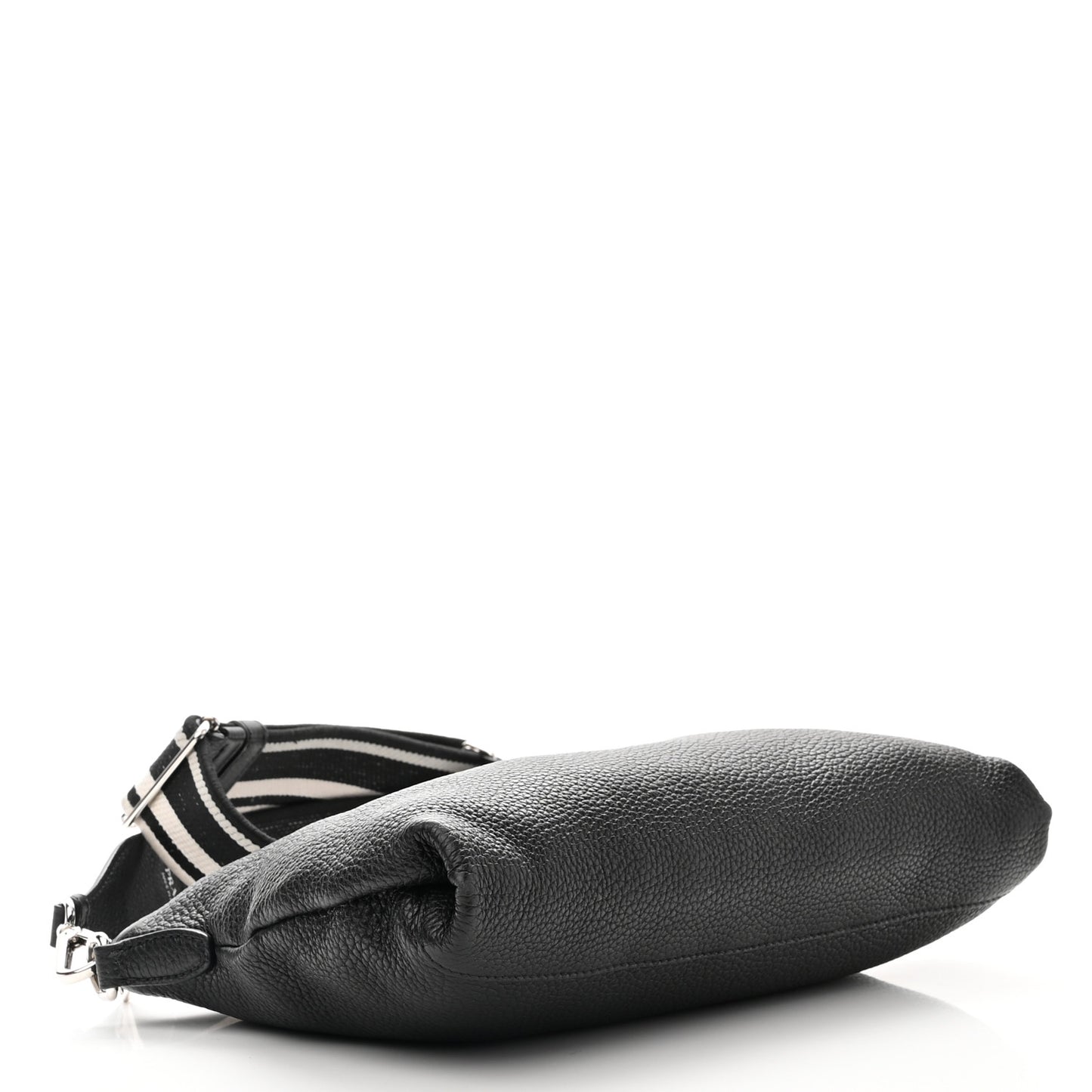 Vitello Daino Crossbody Bag Black