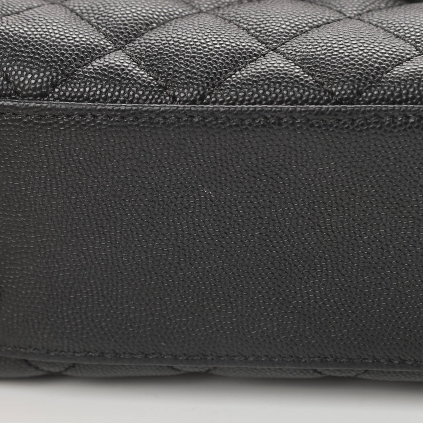 Caviar Quilted Mini Coco Handle Flap Black