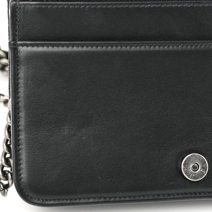 Chanel Caviar Quilted Boy Wallet On Chain WOC Black 12 of 12
