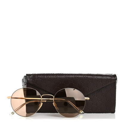 Gucci Metal Round Frame Sunglasses GG4273/S Gold 8 of 8