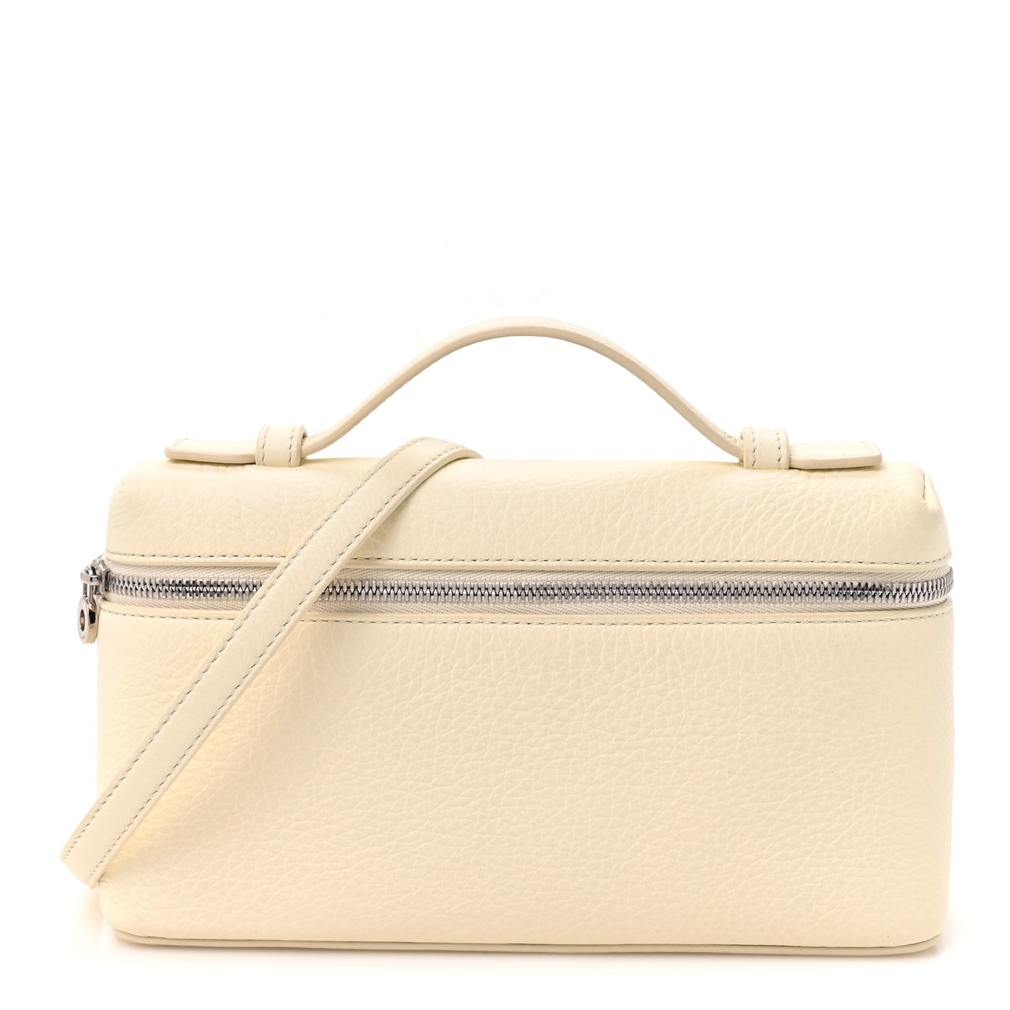 Grained Calfskin L19 Extra Pocket Pouch Whisper White