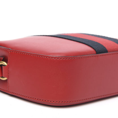 Gucci Calfskin Web Small Webby Bee Shoulder Bag Red 12 of 14