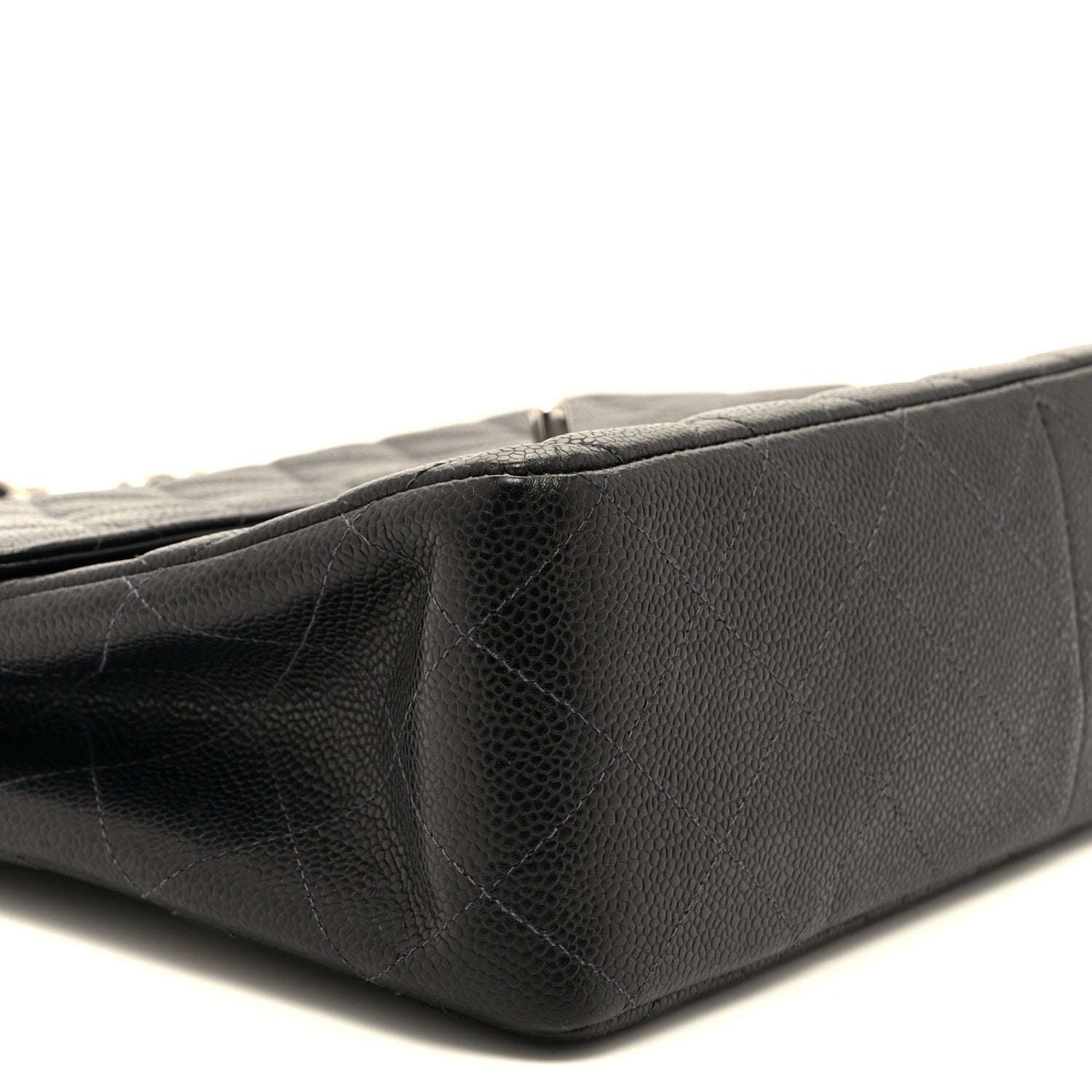 Chanel Caviar Jumbo Single Flap Black 9 of 10