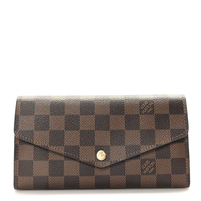 Louis Vuitton Damier Ebene Sarah Wallet NM 1 of 8
