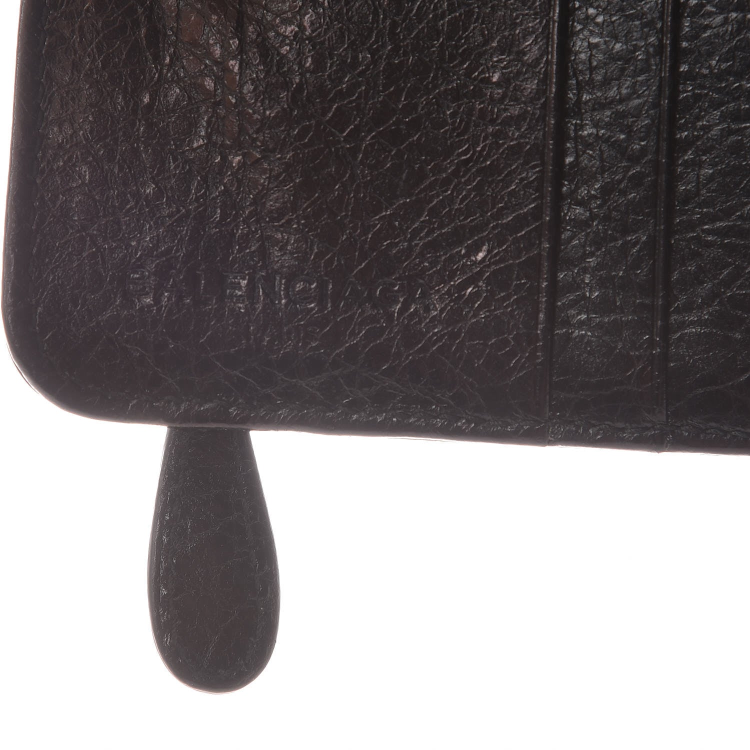 Balenciaga Agneau Giant 12 Gold Hardware Bill Fold Zip Wallet Black 6 of 11