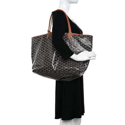 Goyard Goyardine Saint Louis GM Black Gold 2 of 11