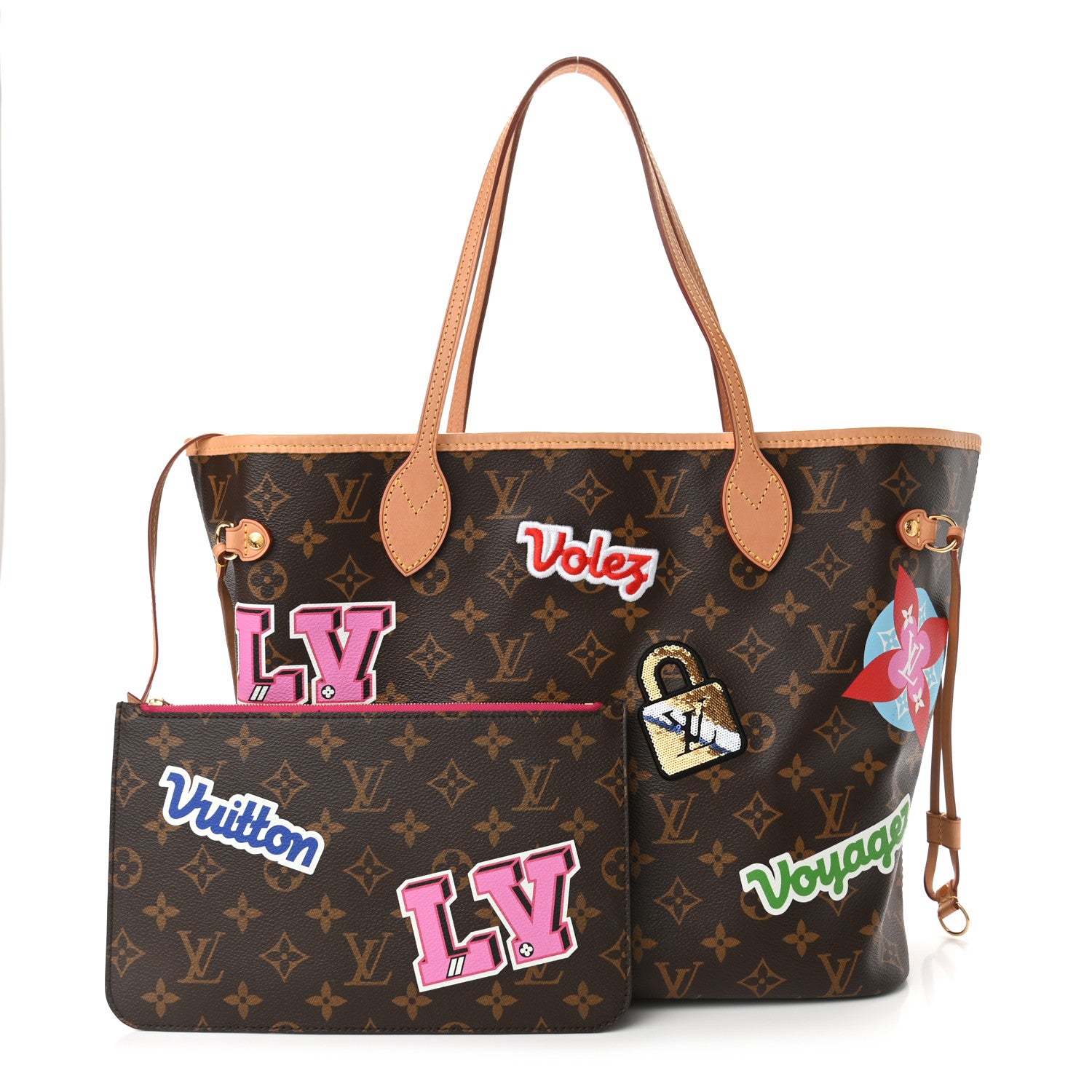 Louis Vuitton Monogram Travel Stickers Neverfull MM 1 of 10