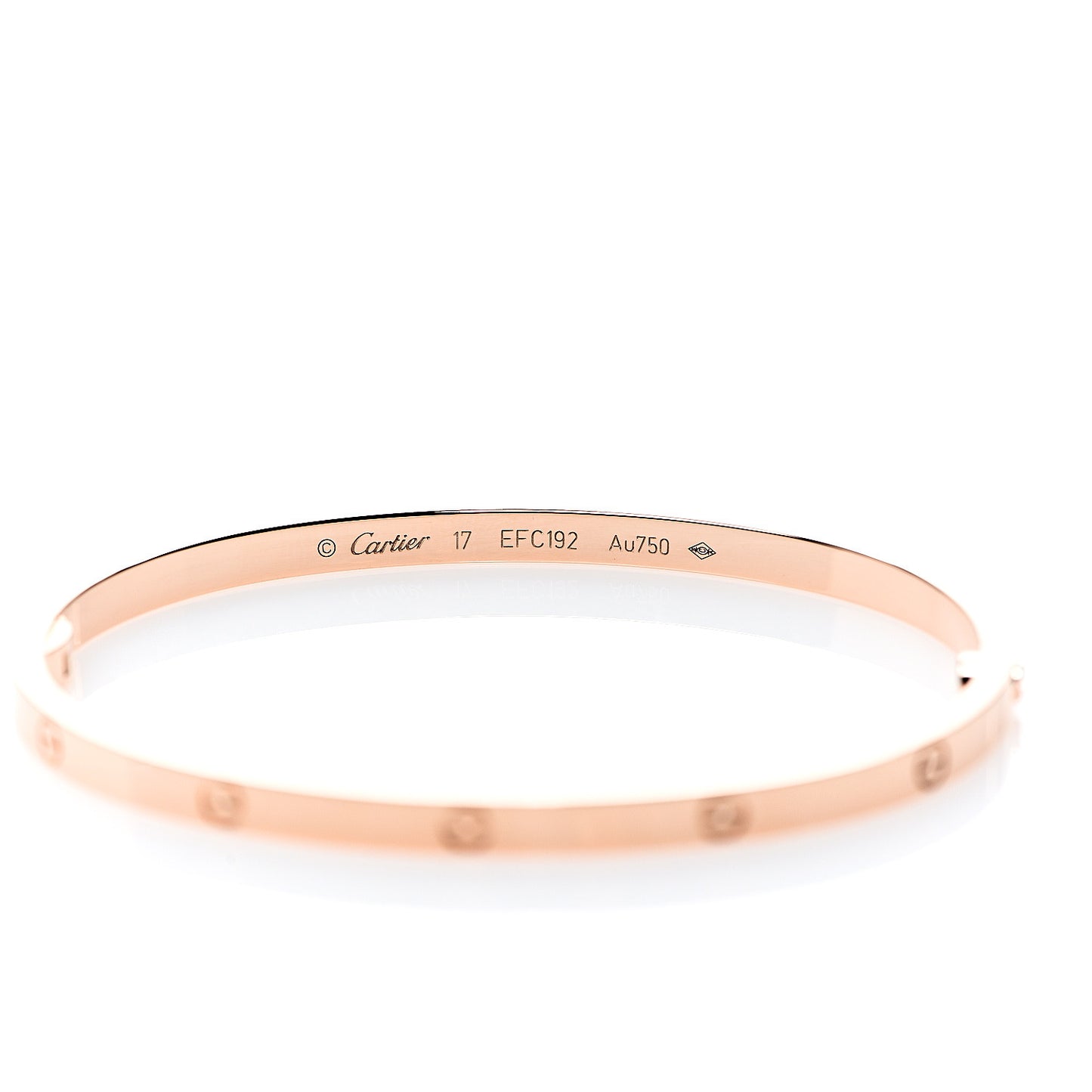18K Pink Gold Small LOVE Bracelet 17