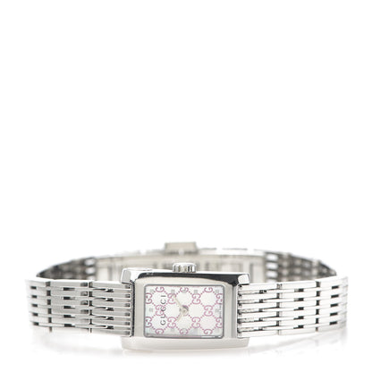 Gucci Stainless Steel Pink Mother of Pearl 15mm 8600L Quartz Watch 3 of 6