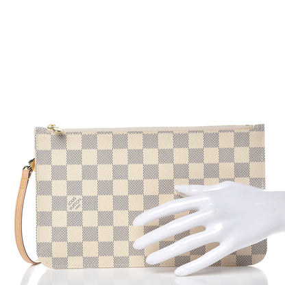 Louis Vuitton Damier Azur Neverfull MM GM Pochette 2 of 8