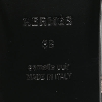 Hermes Metallic Nappa Naos Sandals 38 Champange 7 of 9