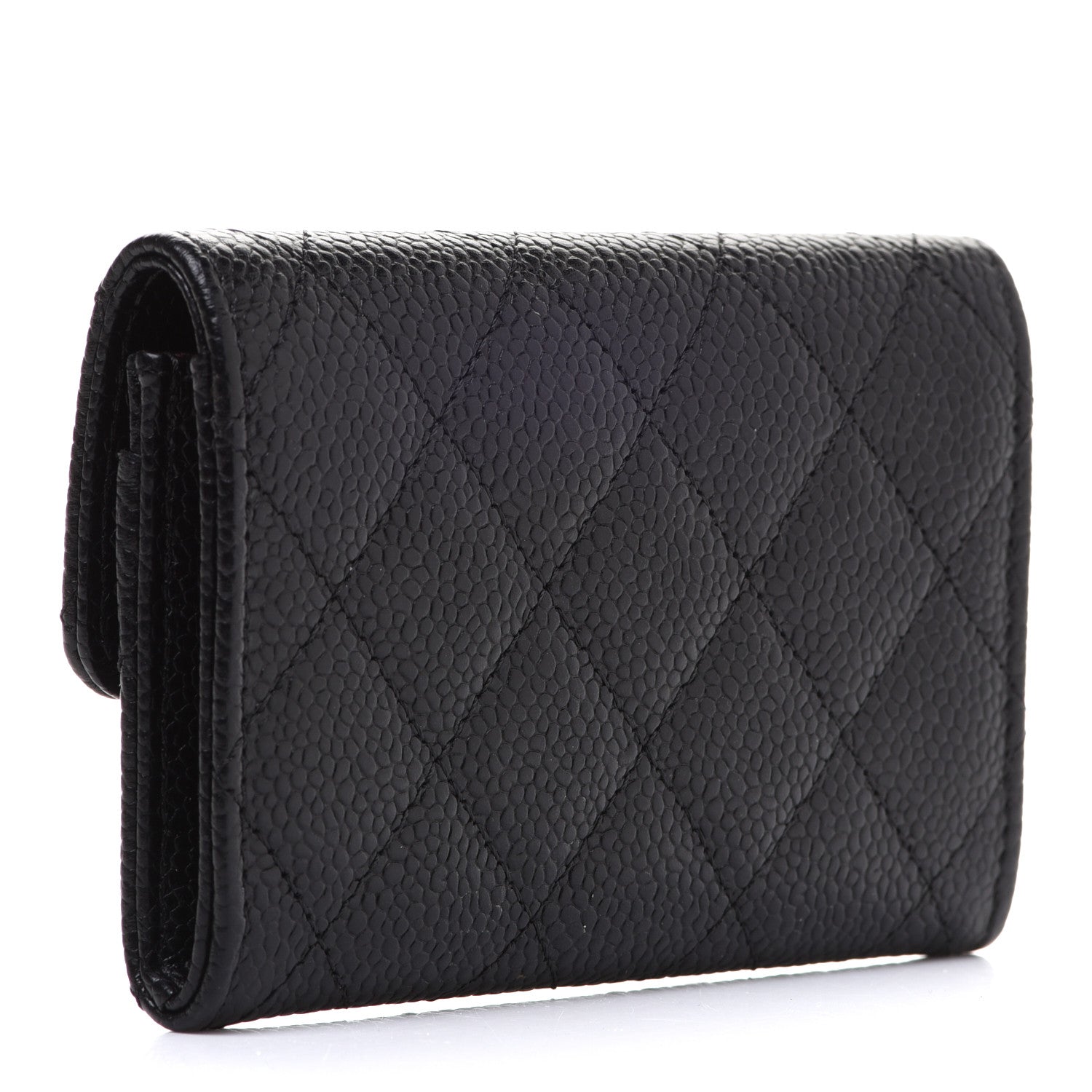 Chanel Caviar Quilted Flap Card Holder Black 3 of 9