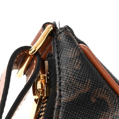 Celine Triomphe Canvas Calfskin Ava Shoulder Bag Tan 12 of 12