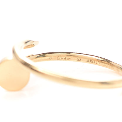 Cartier 18K Yellow Gold Small Juste Un Clou Ring 53 6.25 4 of 6