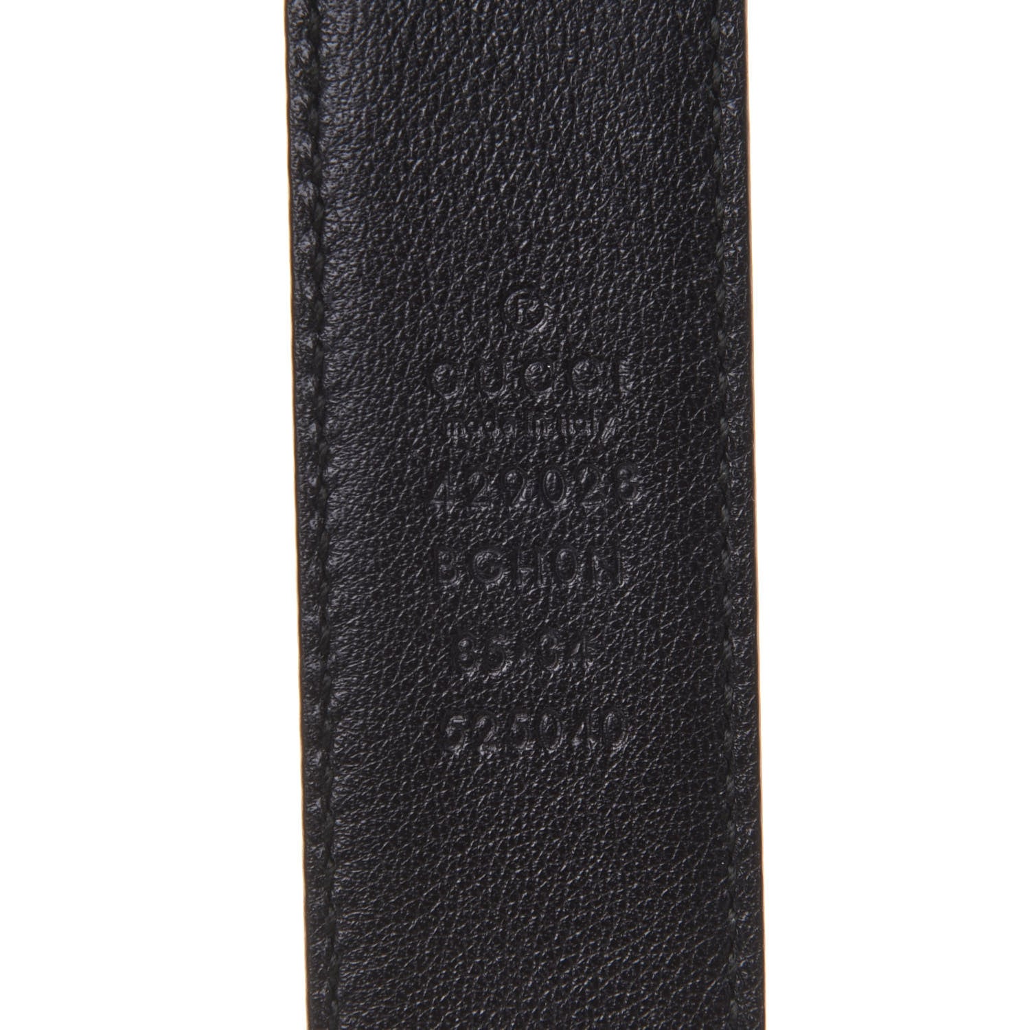 Gucci Calfskin 30mm Belt 85 34 Black 3 of 4