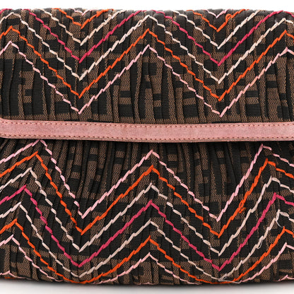 Fendi Zucca Cuoio Lucido Small Chef Shoulder Bag Tobacco Pink 8 of 10