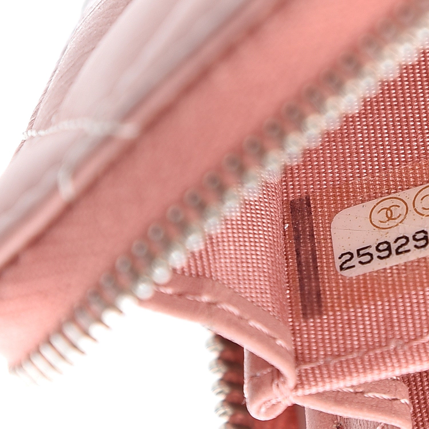Chanel Ombre Patent Calfskin Quilted Small Zip Around Coin Purse Pink White 6 of 7