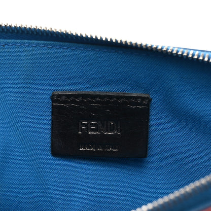 Fendi Vitello Elite Crystal Eye Monster Zip Pouch Royal Blue Papavero Multicolor 5 of 8