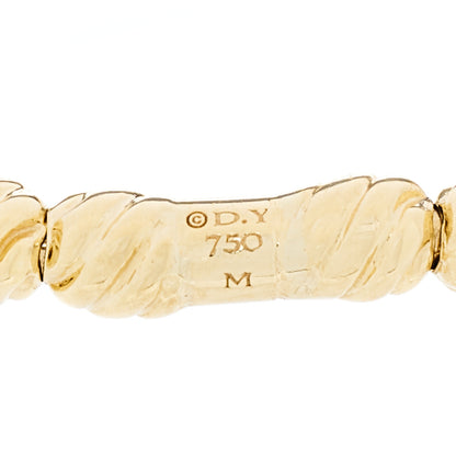 David Yurman 18K Yellow Gold Diamond Petite Pave Flex Bracelet 3 of 3
