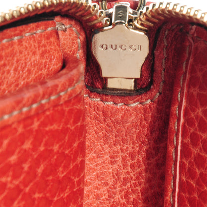 Gucci Guccissima Zip Around Wallet Dark Orange 7 of 9