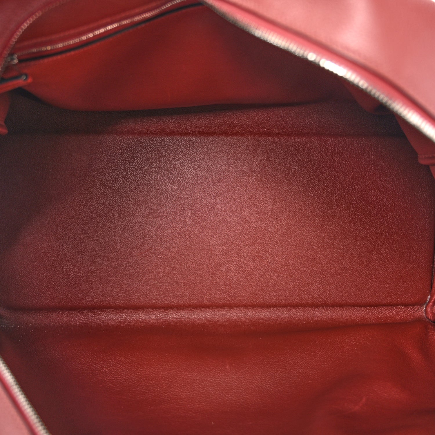 Hermes Evercolor Wool Tweed Tartan Galop d'Hermes Fourre Tout 50 Rouge H Bleu De Malte 5 of 12