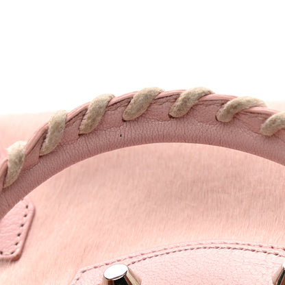 Balenciaga Calf Hair Classic Silver Hardware Mini City Pink 11 of 14