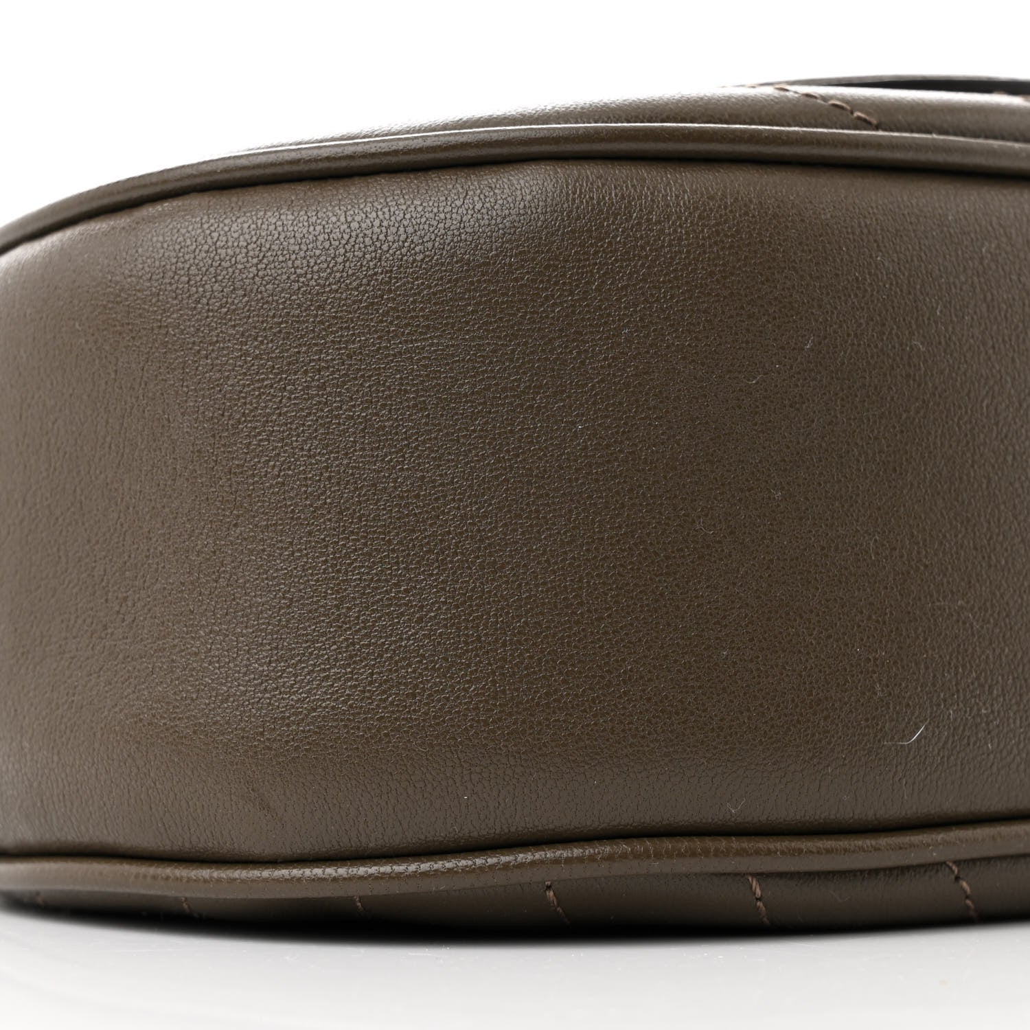 Gucci Sakai Be Green Calfskin Diagonal Stitched Mini Blondie Shoulder Bag Craclet Brown 9 of 10