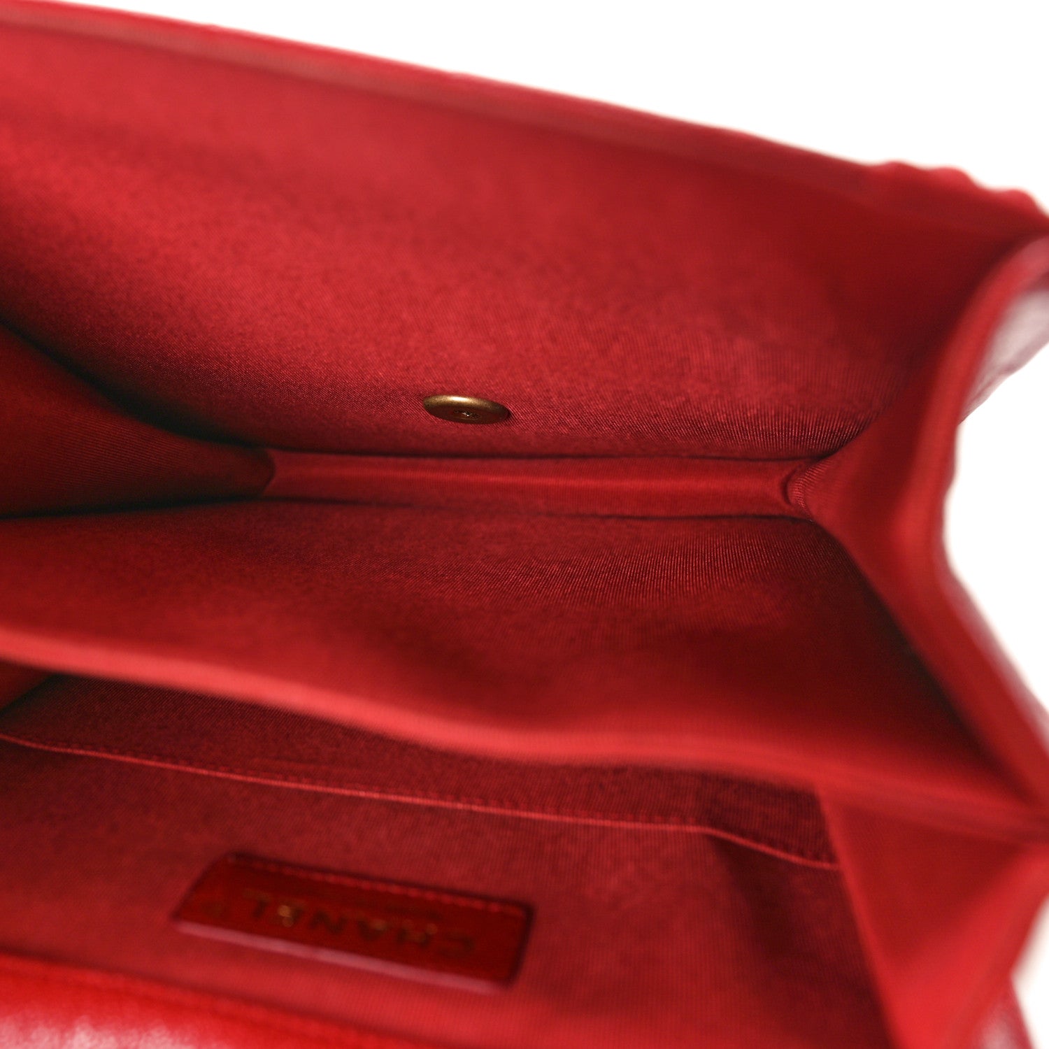 Chanel Caviar Quilted Maxi North South Boy Flap Red 5 of 10