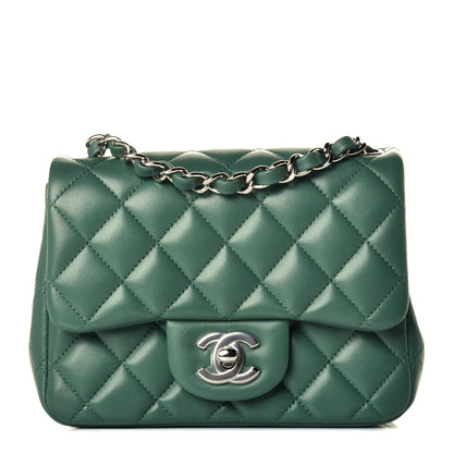 Chanel Lambskin Quilted Mini Square Flap Green 1 of 10