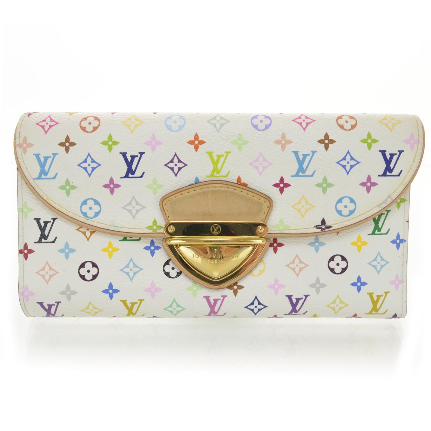 Monogram Multicolor Eugenie Wallet White