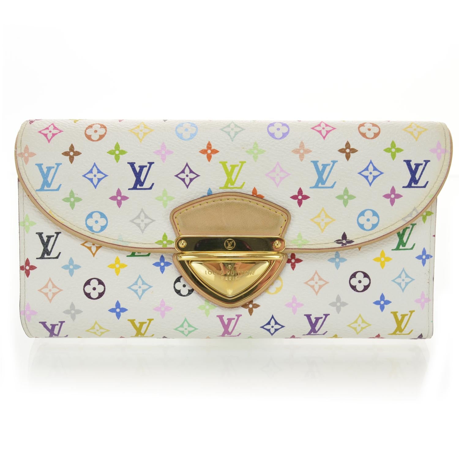 Louis Vuitton Monogram Multicolor Eugenie Wallet White 1 of 8